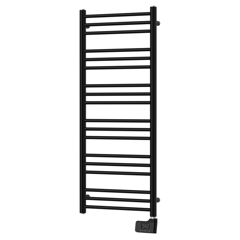 Sèche-Serviettes électrique, 120x50 cm, 500W, Noir Mat, Châtelet