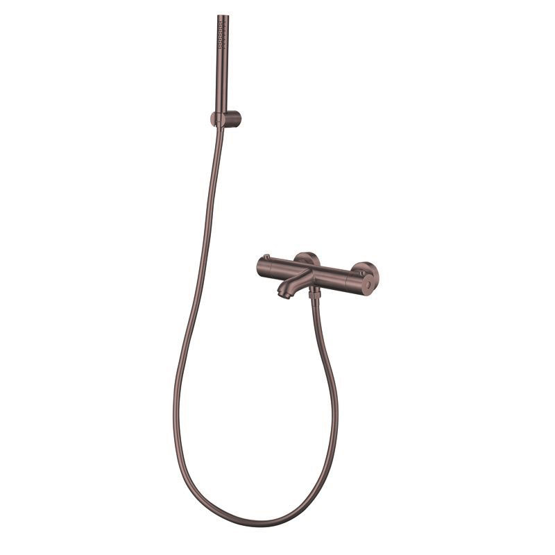 Mitigeur thermostatique bain-douche, cuivré brossé, Châtelet