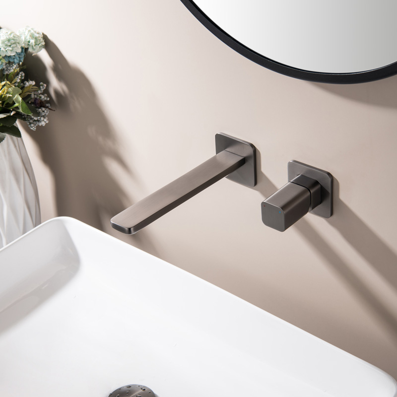 Deauville, Mitigeur Lavabo encastré Gun Métal Brossé