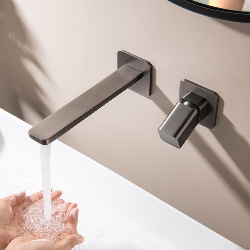 Deauville, Mitigeur Lavabo encastré Gun Métal Brossé