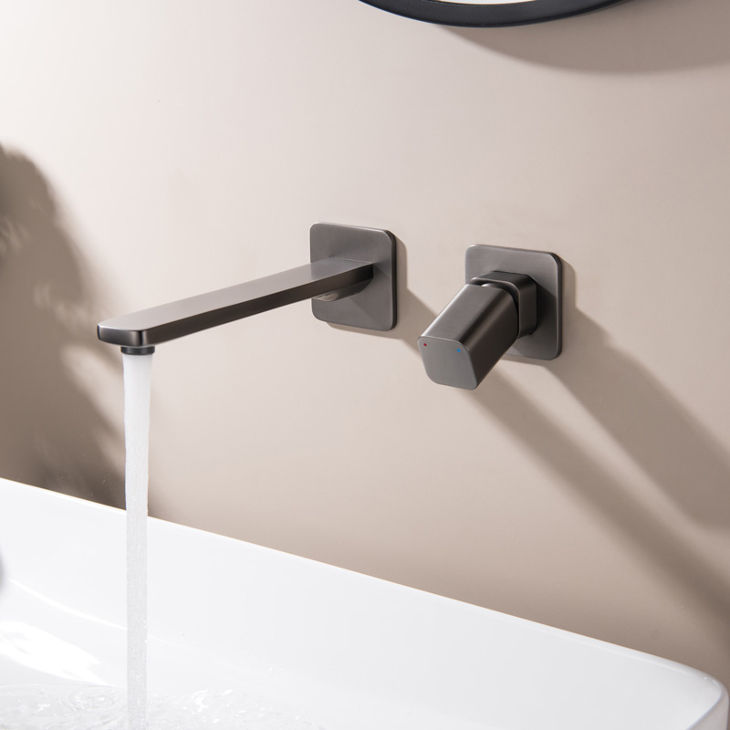 Deauville, Mitigeur Lavabo encastré Gun Métal Brossé