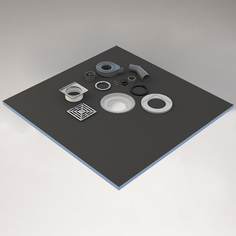 Receveur de douche à carreler 120x120 cm redécoupable, Doccia square