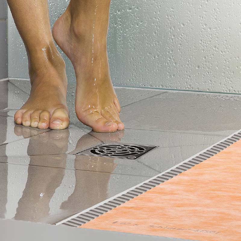 Receveur de douche à carreler 120x120 cm redécoupable, Doccia square