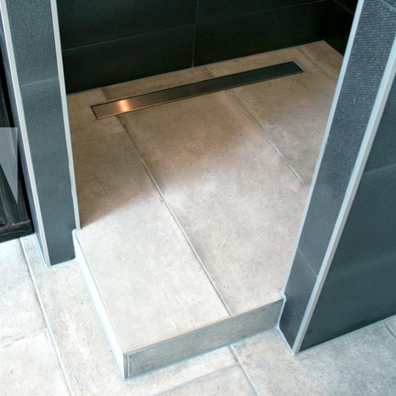 Receveur de douche à carreler 200x100 cm redécoupable, Doccia lineare