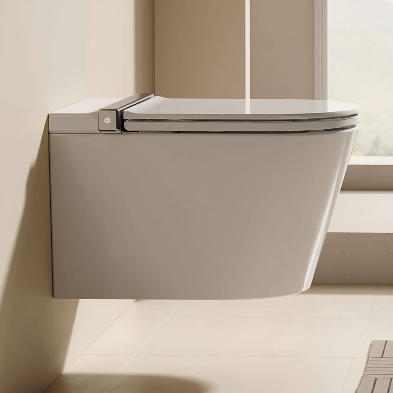 WC suspendu intelligent avec réservoir intégré + Bâti support, E-Flow