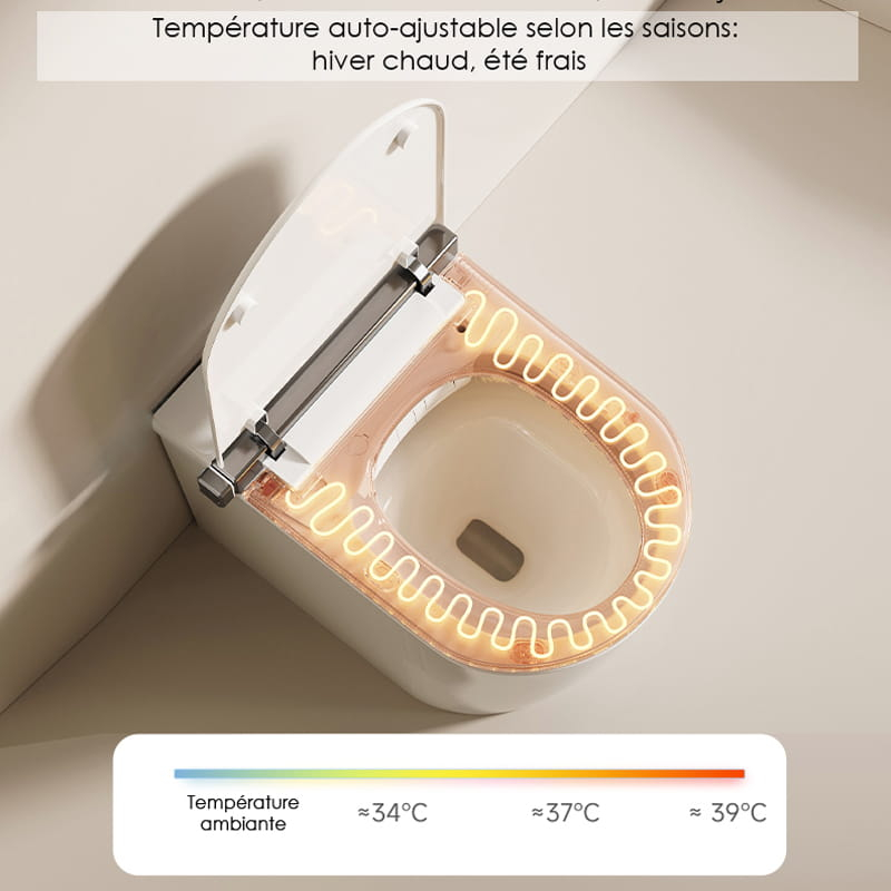 WC suspendu intelligent avec réservoir intégré + Bâti support, E-Flow