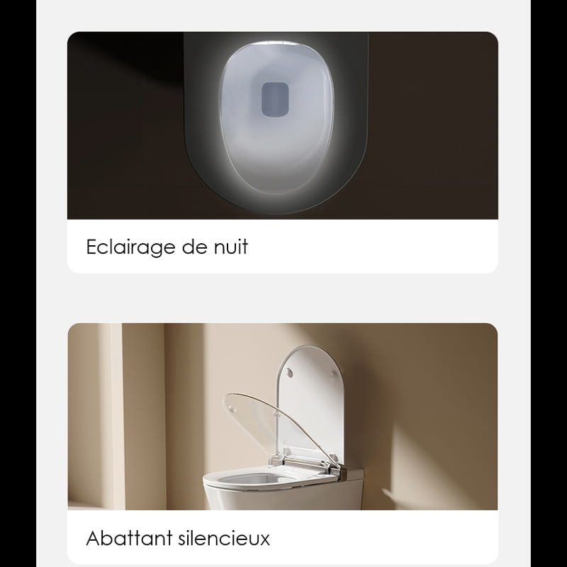 WC suspendu intelligent avec réservoir intégré + Bâti support, E-Flow