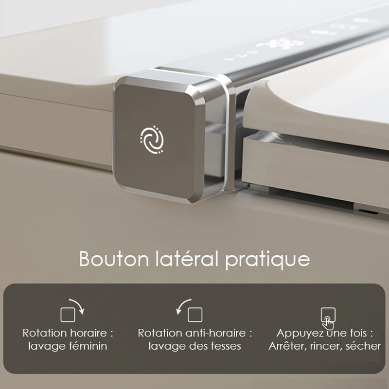WC suspendu intelligent avec réservoir intégré + Bâti support, E-Flow
