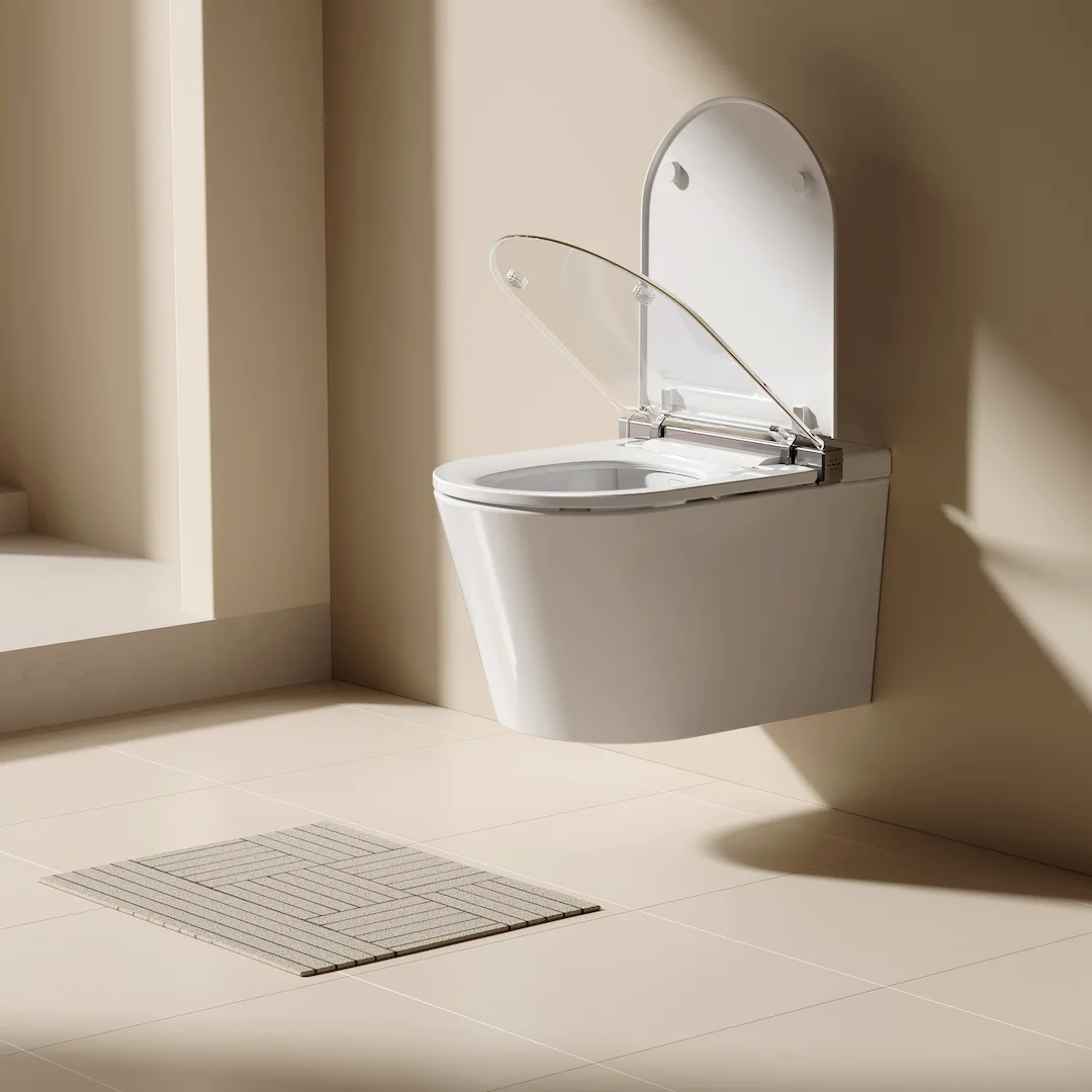 WC suspendu intelligent avec réservoir intégré + Bâti support, E-Flow
