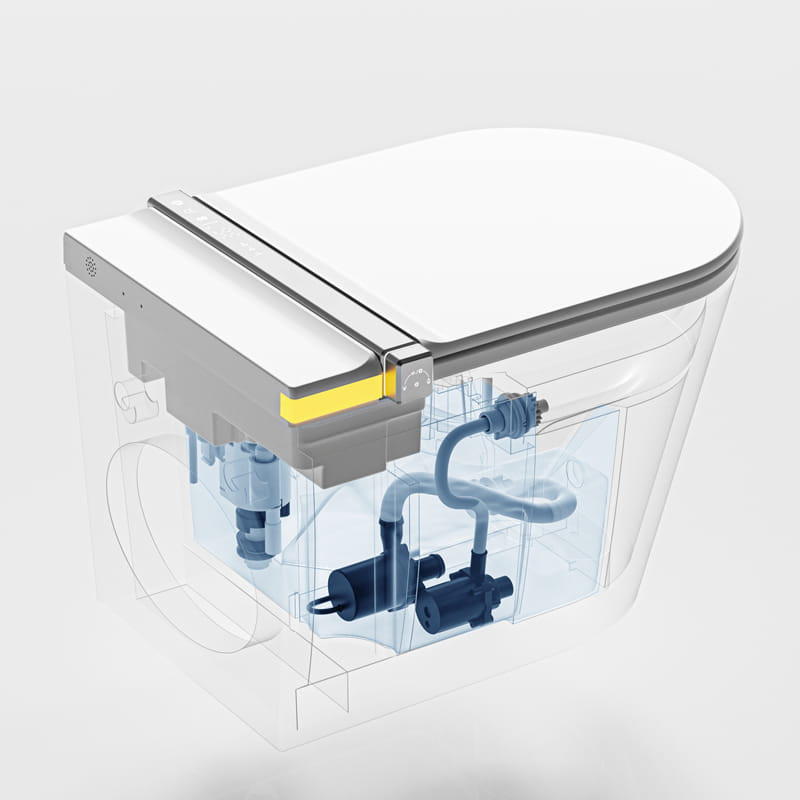 WC suspendu japonais+ Bâti support, E-Smart