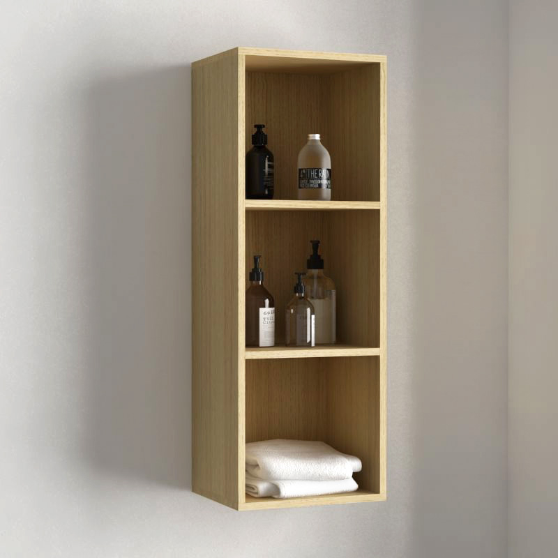 Demi-colonne de rangement 92cm, Chêne clair, Essentiel