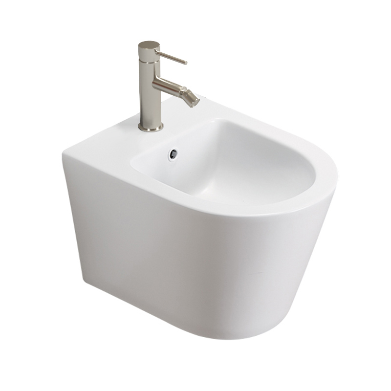 Bidet Suspendu, 49,5x36x5, Blanc mat, Flavia