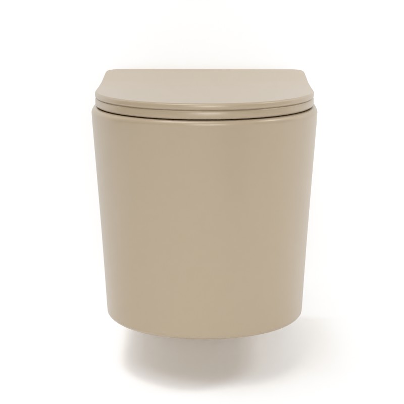 WC Suspendu compact, 49x36,5 cm, Flavia, beige