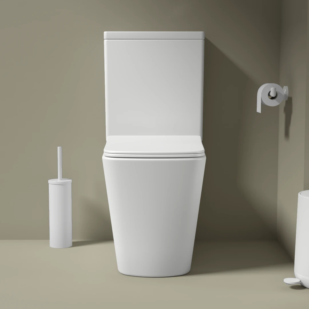 WC à poser, 64x38x83 cm, Blanc mat, Flavio