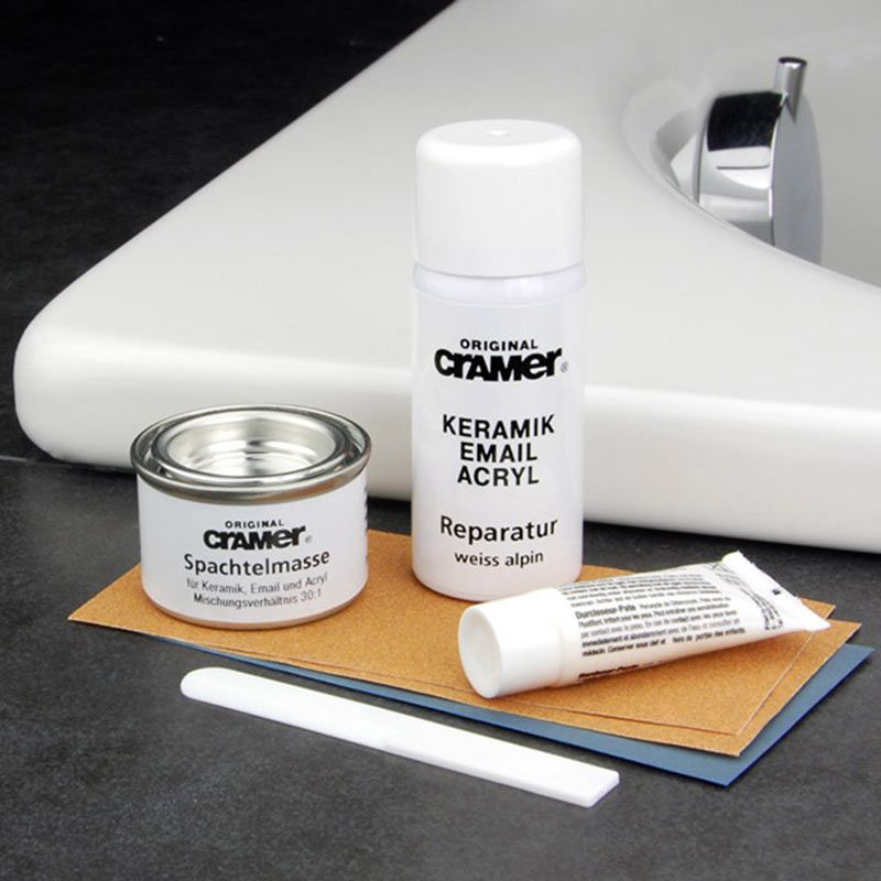 Kit de réparation pour surface acrylique, céramique et émail