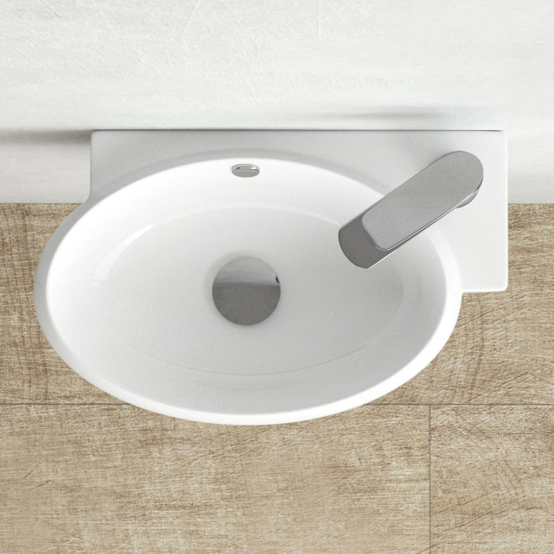 Lave-mains droite ou gauche, 42,5x26,5 cm, Pure