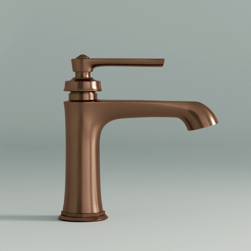 Robinet Mitigeur Lavabo avec Bonde incluse, traité cuivre, Liberty