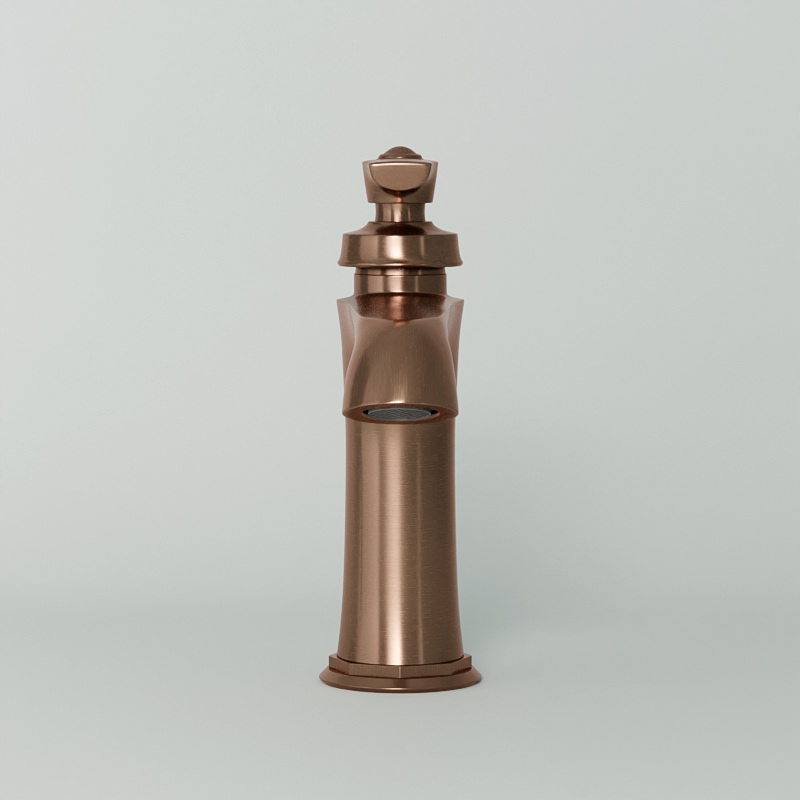 Robinet Mitigeur Lavabo avec Bonde incluse, traité cuivre, Liberty