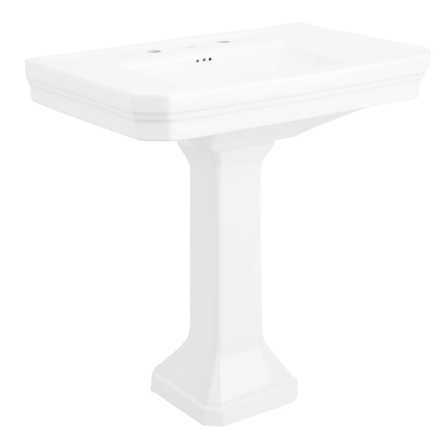 Lavabo colonne, 3 trous, 81 cm, Marilyn