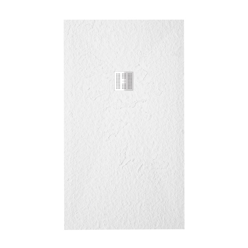 Receveur de douche, 80x90 à 200 cm, grille + bonde inclus, Nuance