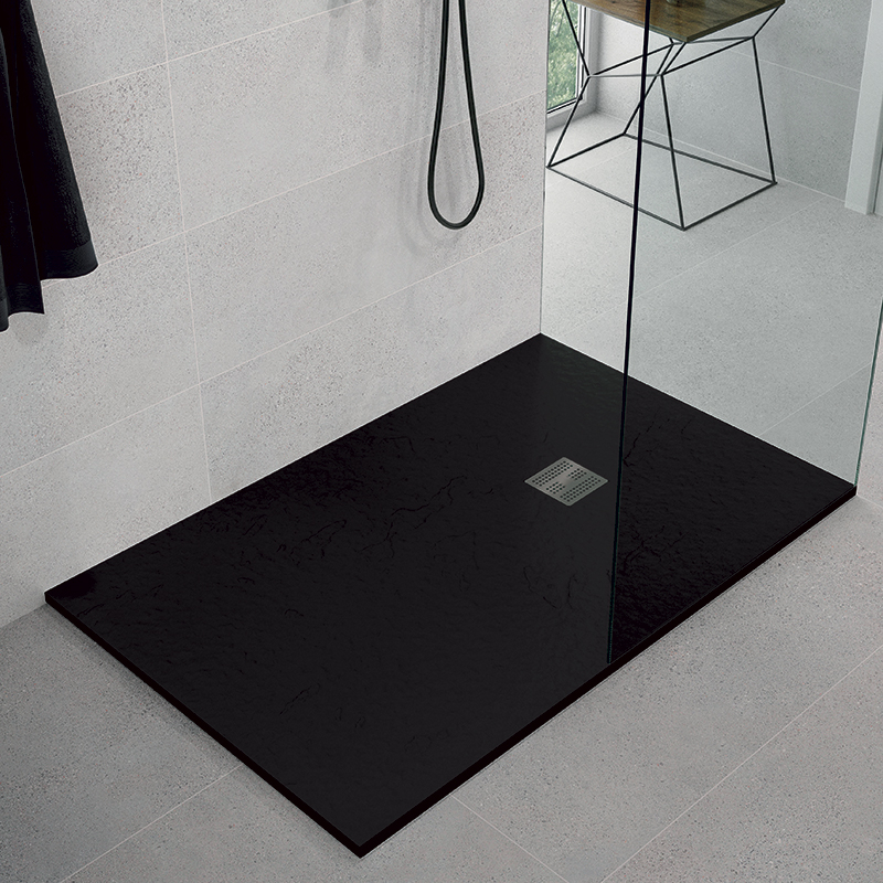 Receveur de douche, 90 x120,  200cm, Noir, Nuance