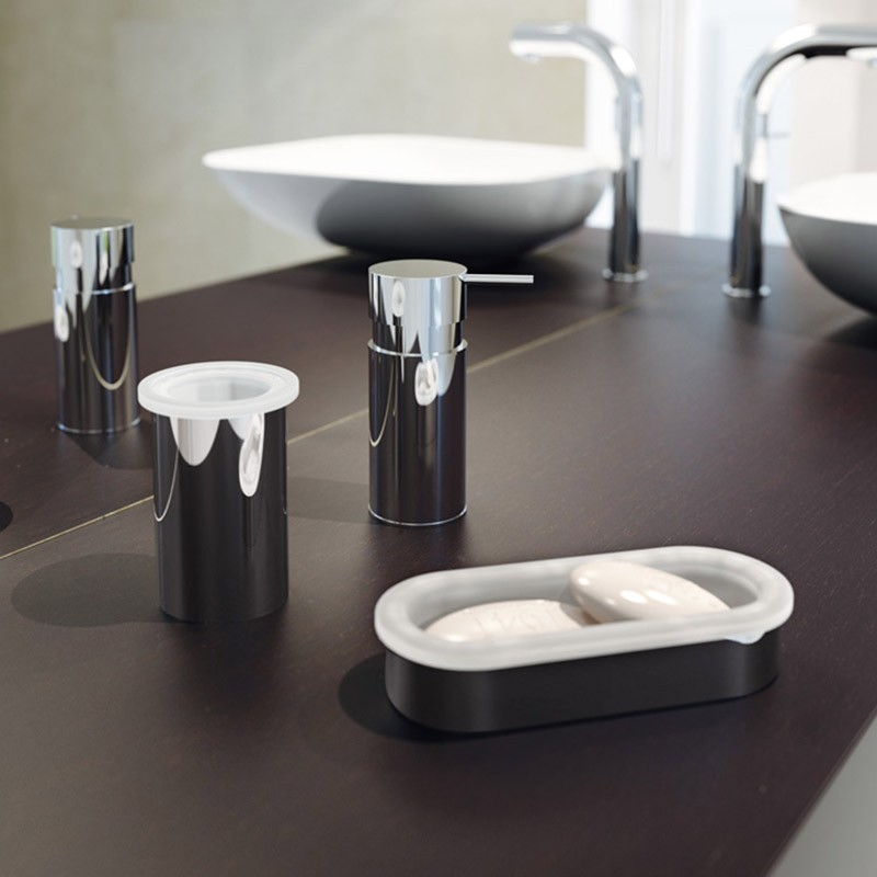 Verre, porte brosse à dents On Top