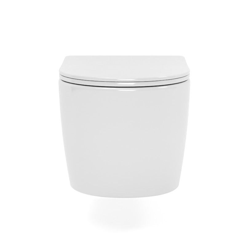 PACK Bati-support FAIBLE HAUTEUR Autoportant W-RED + plaque blanche + WC Kivu