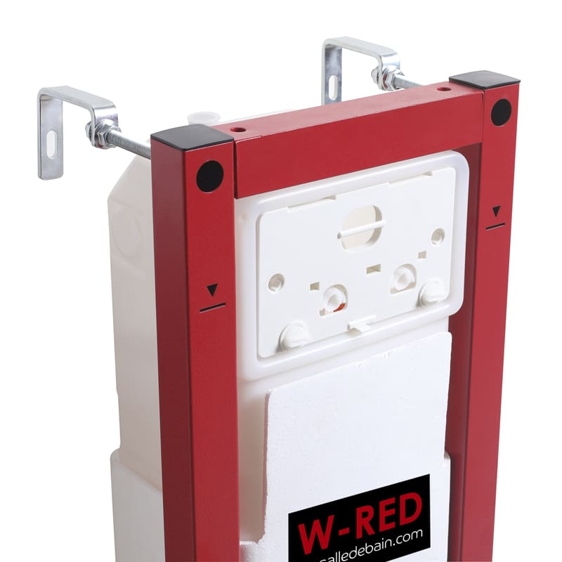 Bati-support ETROIT Autoportant universel, plaque de declenchement avec anneau W-RED