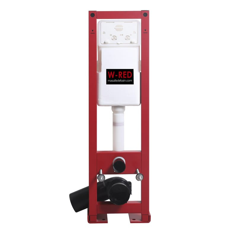 Bati-support ETROIT Autoportant universel, plaque de declenchement avec anneau W-RED