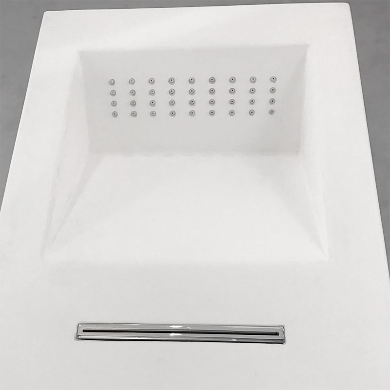 Plano, panneau de douche hydromassant, thermostatique, Solid Surface