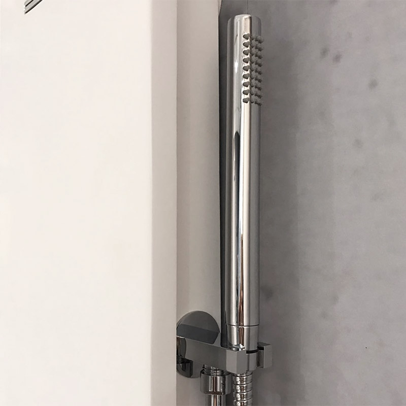 Plano, panneau de douche hydromassant, thermostatique, Solid Surface
