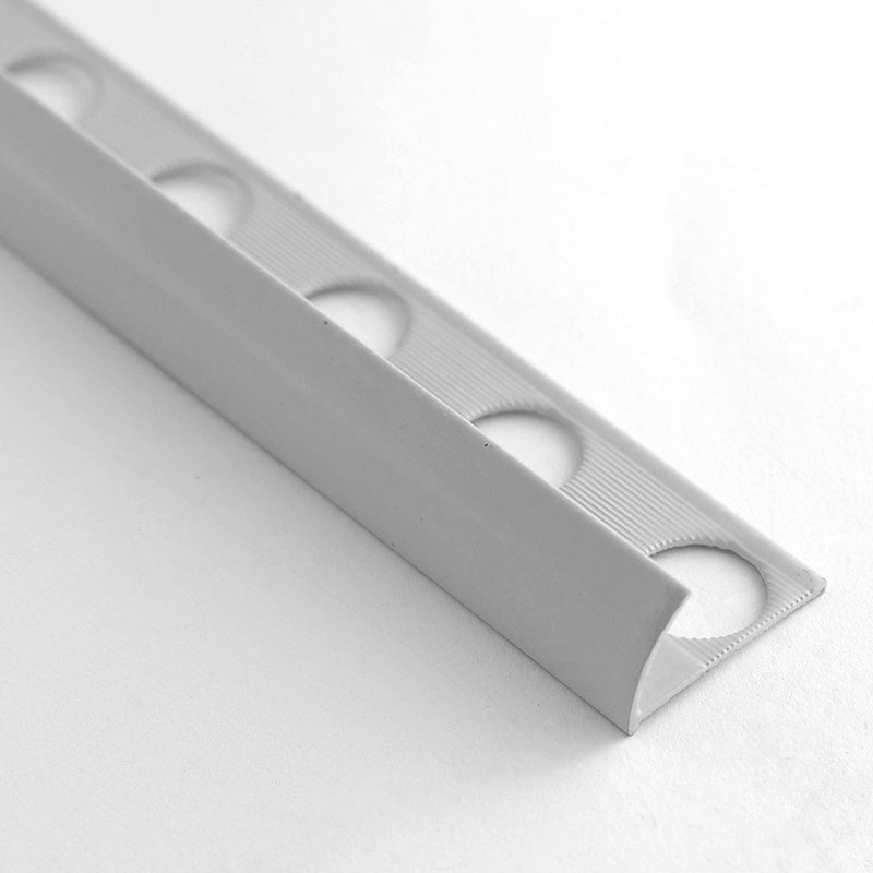 Profilé aluminium 1/4 de rond  10.5mm 260cm, 3 coloris