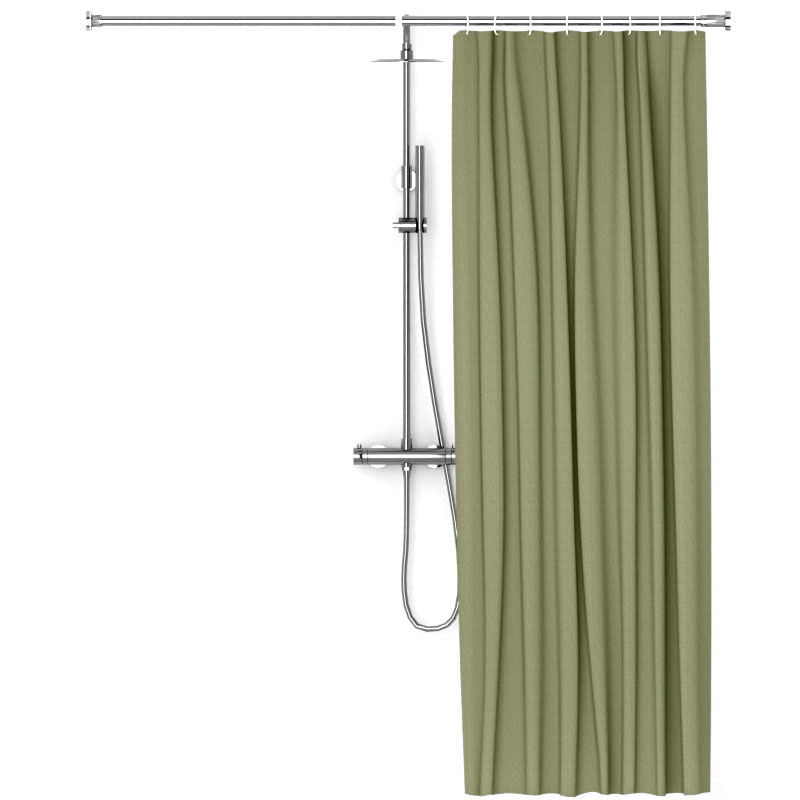 Rideau de douche 150, 200 ou 300 x 200 cm, lin Vert clair, Lino