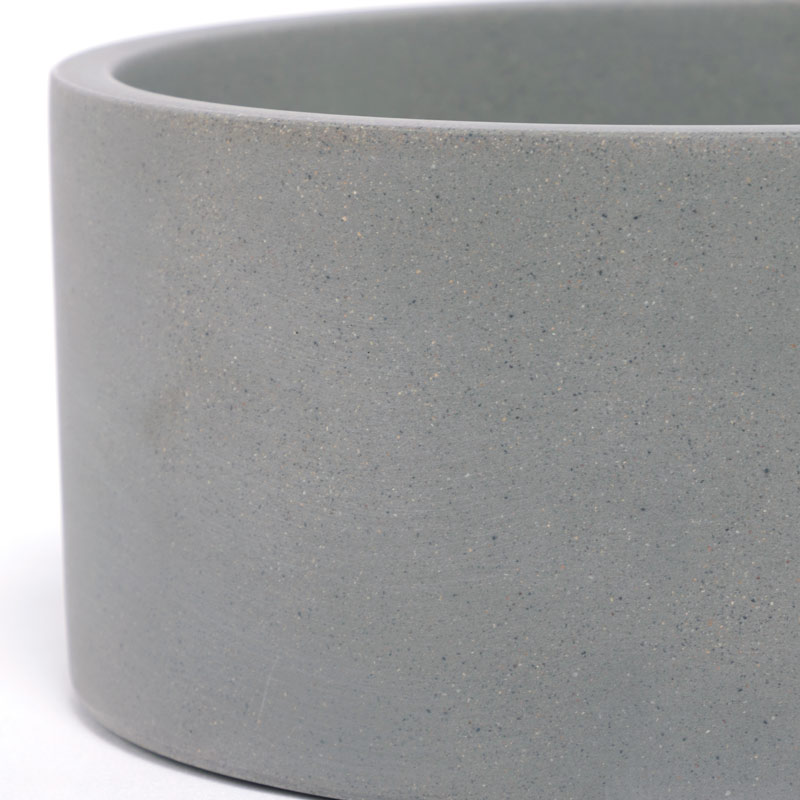 Vasque béton ovale, 40x28 cm, gris béton, T3