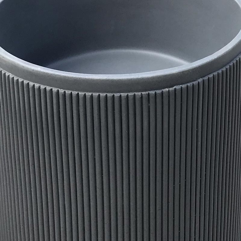 Lavabo à poser béton, 40x85 cm, gris anthracite, Totem
