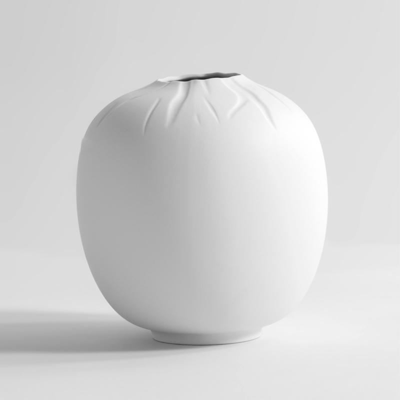 Vase en porcelaine, Blanc