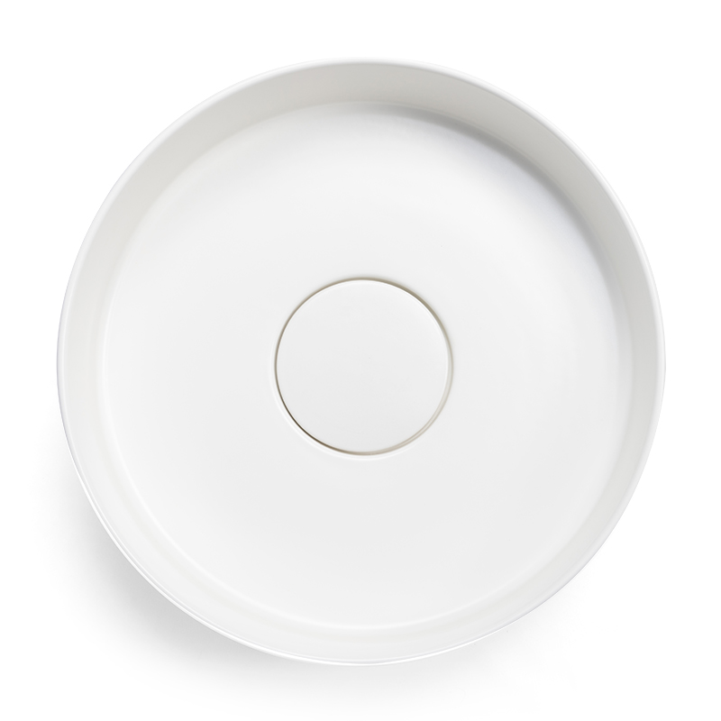 Vasque à poser, 44x13,8 cm, Porcelaine de Paris, Mucem blanche