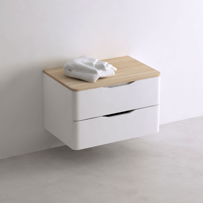 Meuble de rangement 2 tiroirs 68 cm, Woody