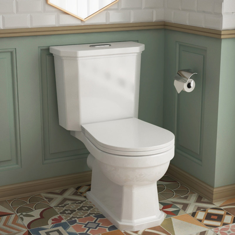 WC à poser rétro + abattant soft-close, 1920
