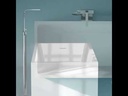 Baignoire îlot rectangulaire, 110 à 130 cm acrylique, Little