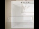 Baignoire îlot carrée blanc brillant, 120x120 cm,Tetra