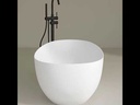 Baignoire îlot ovale, solid surface