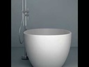 Baignoire îlot ovale, 150x76 cm à 180x90 cm, résine minérale
