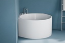 Baignoire îlot d'angle ronde, Ø98,7 ou Ø111 x 63 cm, Kios