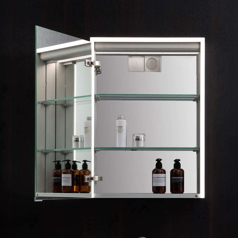 Armoire de toilette 50 cm, LED, Montebello