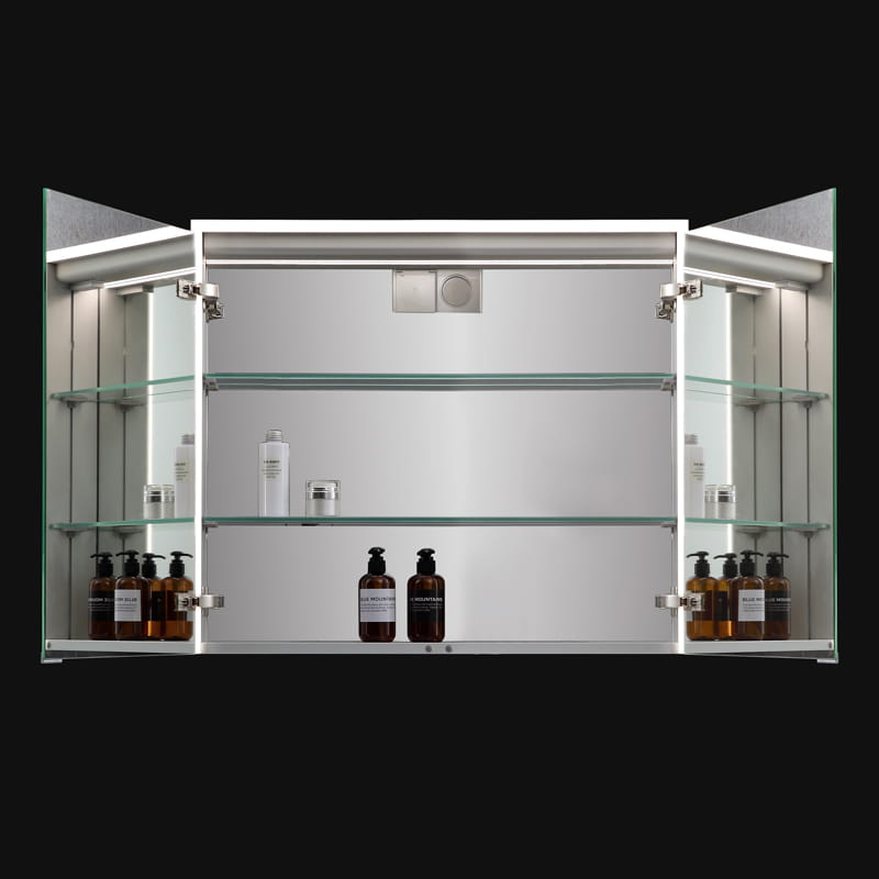 Armoire de toilette 80 cm, LED, Montebello