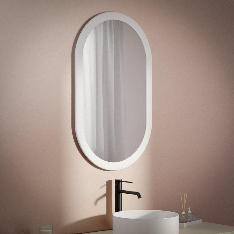 Miroir minéral , 55x88 cm, matière composite minerale, Boyard