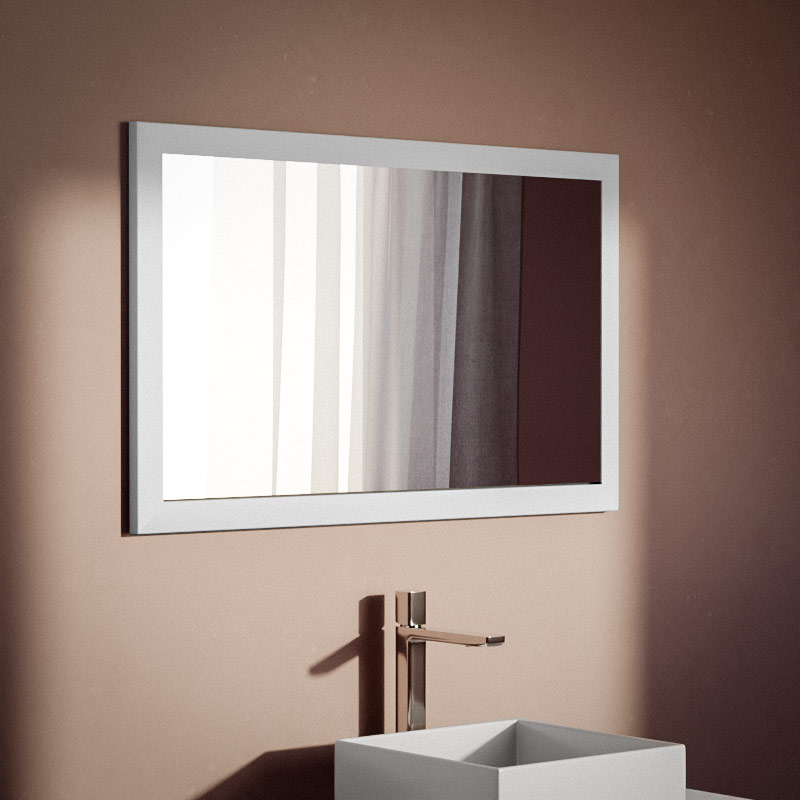 Miroir minéral , 91x56 cm, matière composite minerale, Rectangulaire