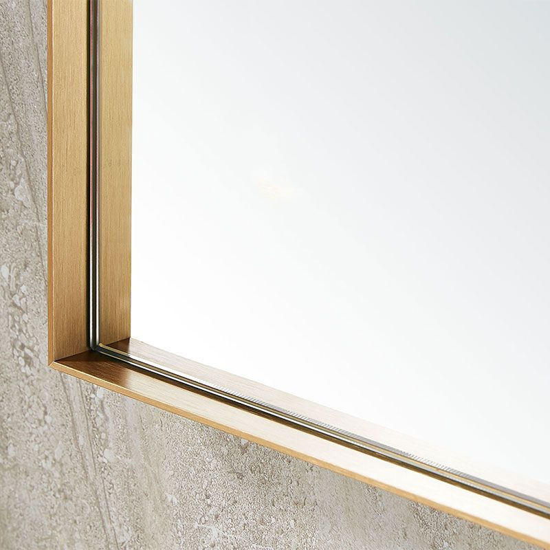 Miroir rectangulaire l.60 x H.80 cm en métal finition laiton, Cuadro 2