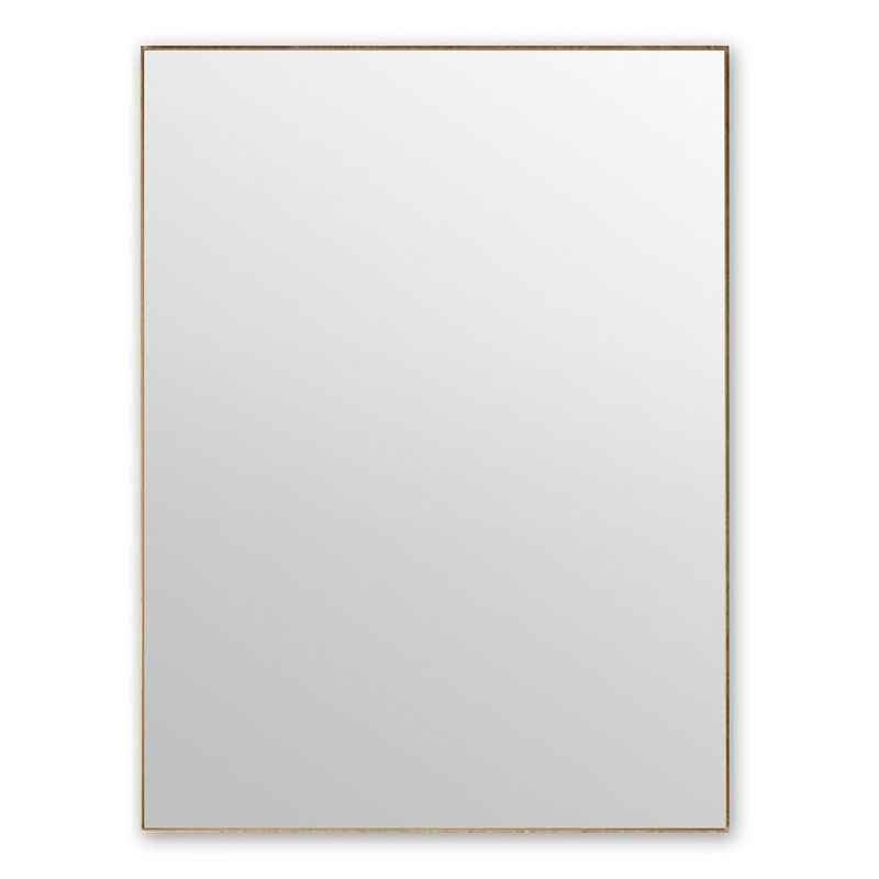 Miroir rectangulaire l.60 x H.80 cm en métal finition laiton, Cuadro 2